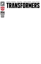 TRANSFORMERS #25 CVR G BLANK SKETCH AUTOBOT VAR