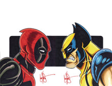 DF MARVEL CVR ART SGN & REMARK DEADPOOL WOLVERINE SKETCH (C: