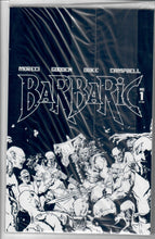 BARBARIC #1 DLX B&W ED CVR B BLACK BAG VAR