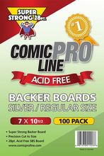 Silver / Regular Size - 7" x 10 1/2" 28pt Comic Boards