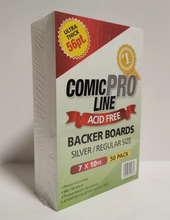 Silver / Regular Size - 7" x 10 1/2" 56pt Comic Boards
