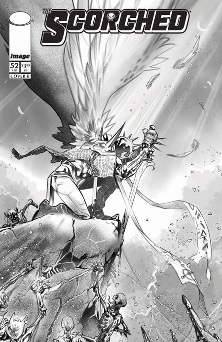 SPAWN SCORCHED #52 CVR B IG GUARA B&W VAR