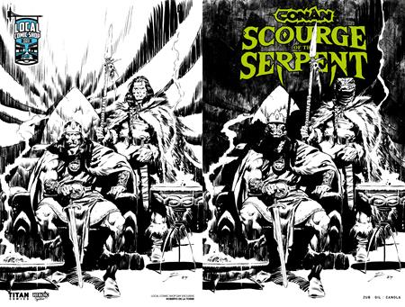 CONAN THE BARBARIAN SCOURGE OF THE SERPENT #1 (OF 4) CVR J ROBERTO DE LA TORRE LCSD EXCLUSIVE INKS WRAPAROUND VAR