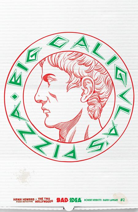 HANK HOWARD PIZZA DETECTIVE THE TWO HOLLYWOODS #2 (OF 2) CVR C DAVID LAPHAM PIZZA BOX DESIGN VAR