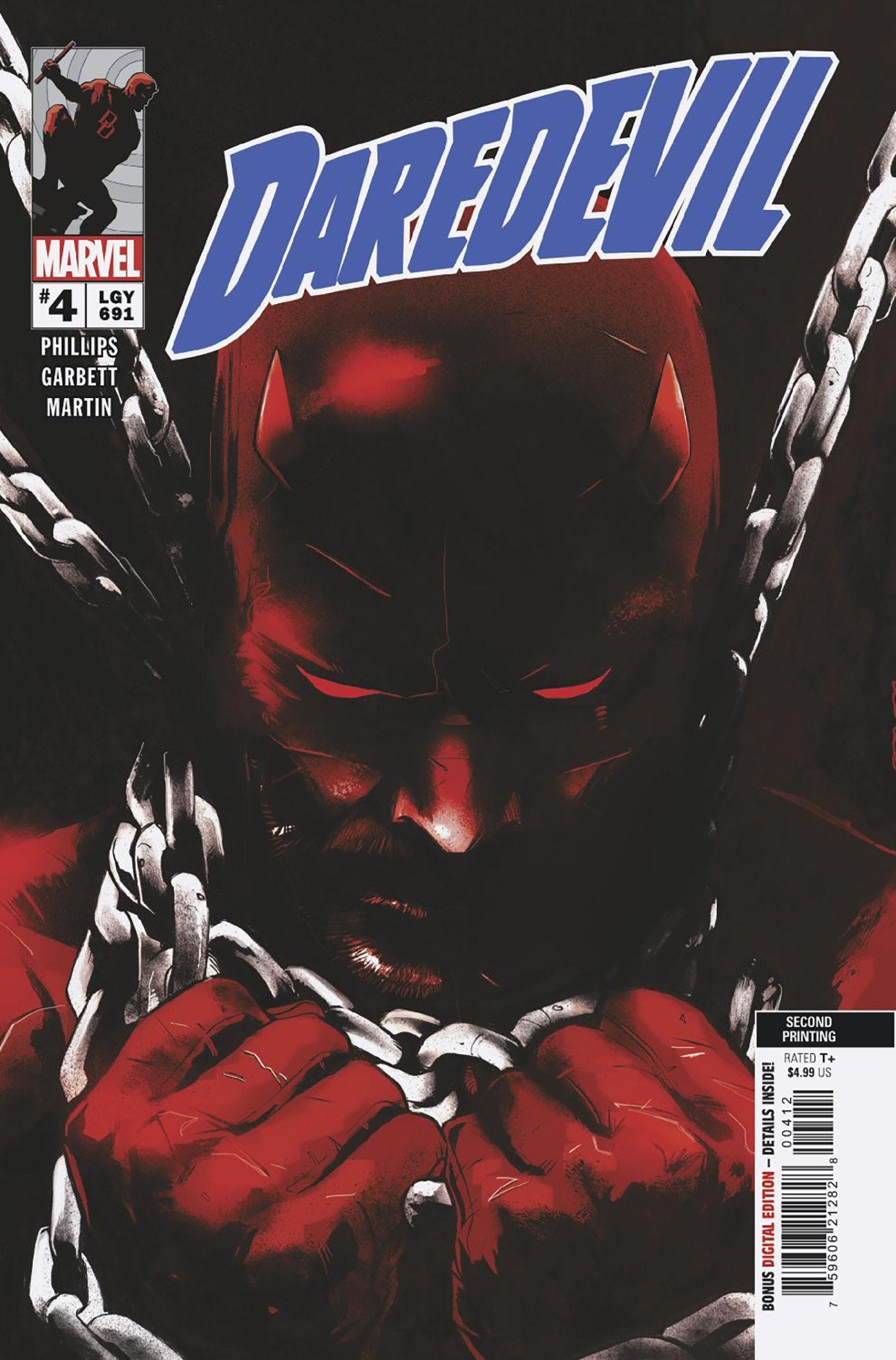 DAREDEVIL #4 LEE GARBETT 2ND PRINTING VARIANT