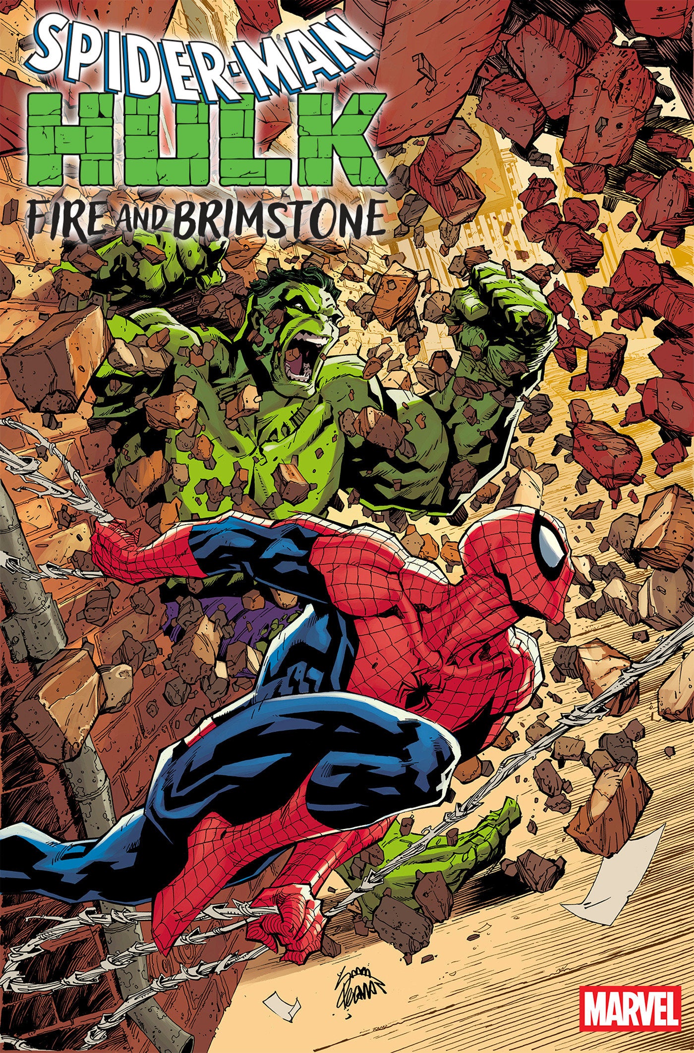 SPIDER-MAN/HULK: FIRE AND BRIMSTONE #1 RYAN STEGMAN VARIANT