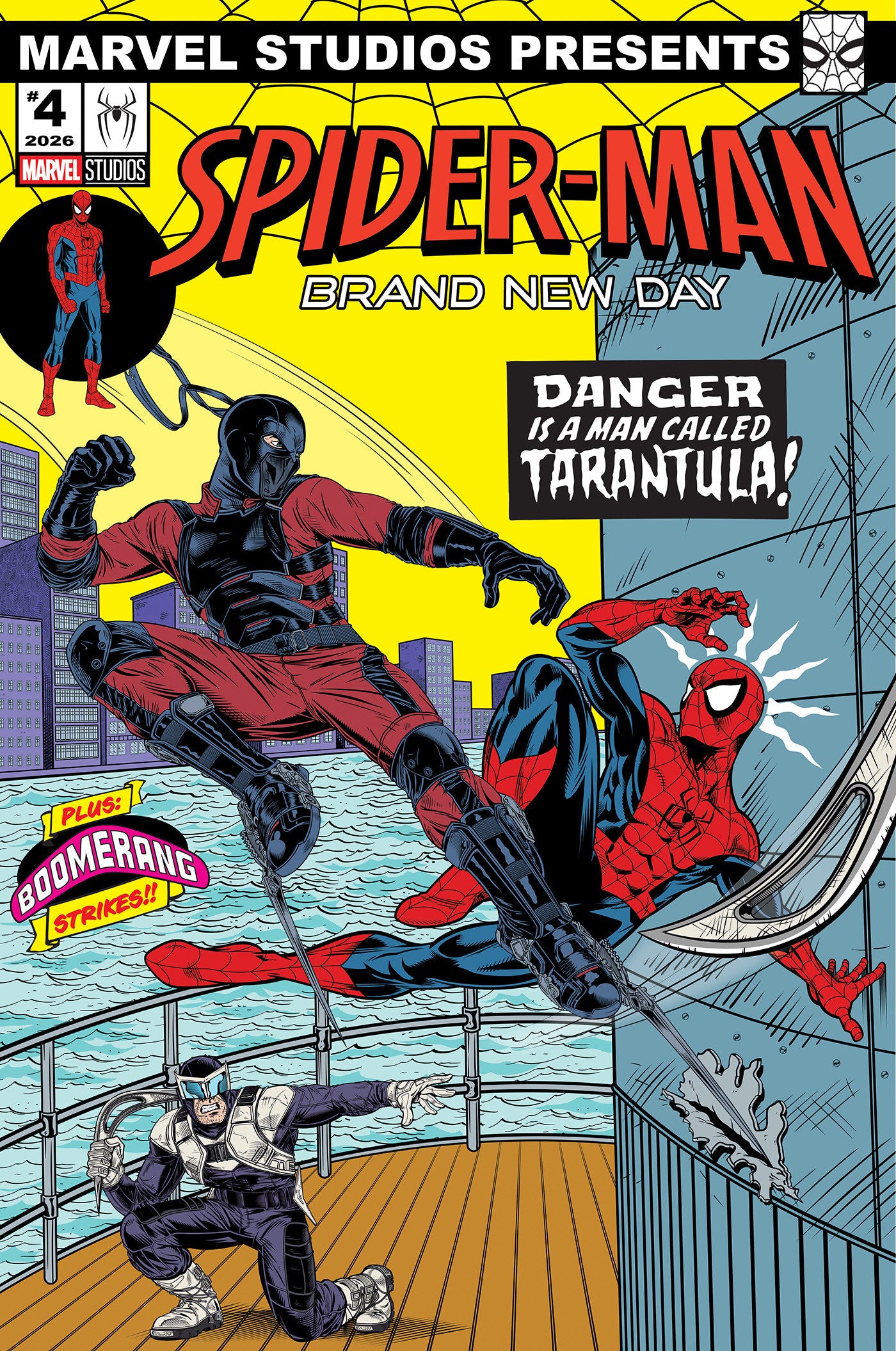 PUNISHER VS. SPIDER-MAN #2 ADAM STAFFORD SPIDER-MAN: BRAND NEW DAY MARVEL STUDIOS VARIANT