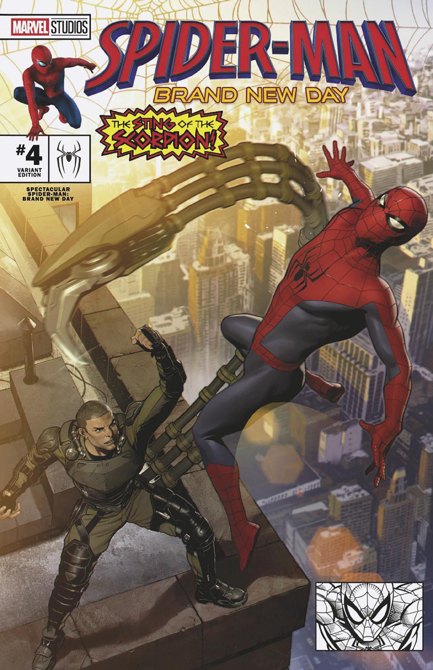 SPECTACULAR SPIDER-MAN: BRAND NEW DAY #4 JORGE MOLINA SPIDER-MAN: BRAND NEW DAY MARVEL STUDIOS VARIANT