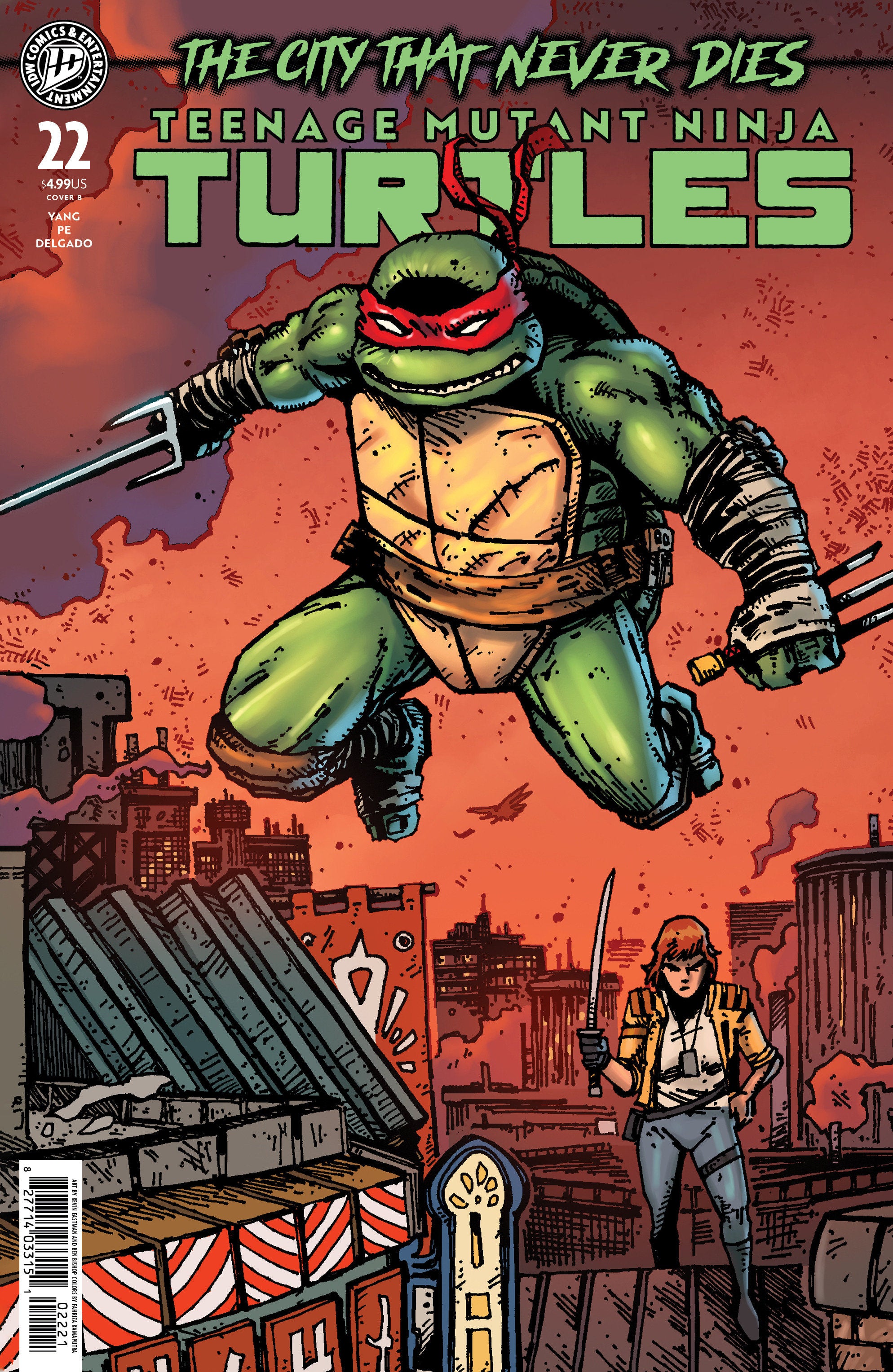 Teenage Mutant Ninja Turtles #22 Variant B (Eastman & Bishop)