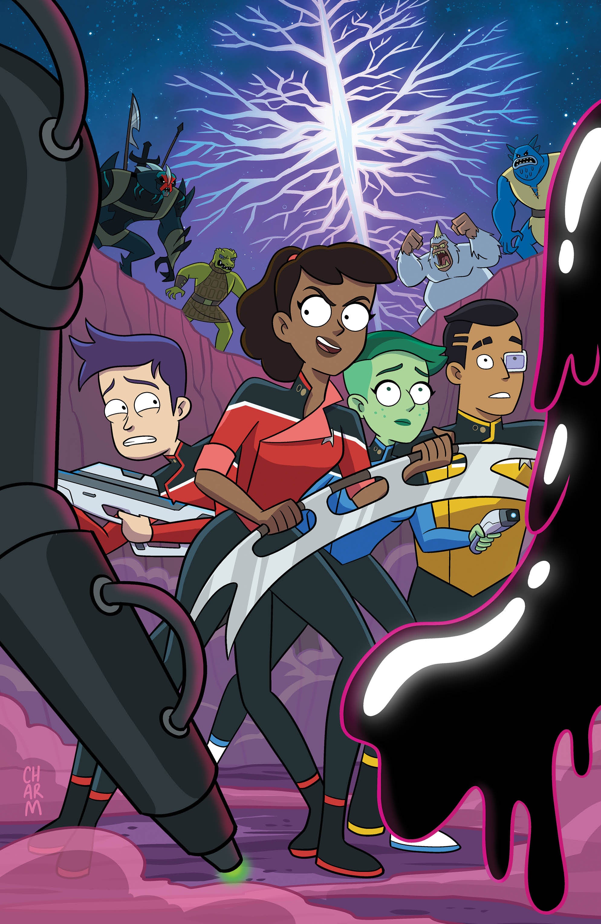 Star Trek: Lower Decks #1: IDW Classics Variant B Foil (Charm Full Art)