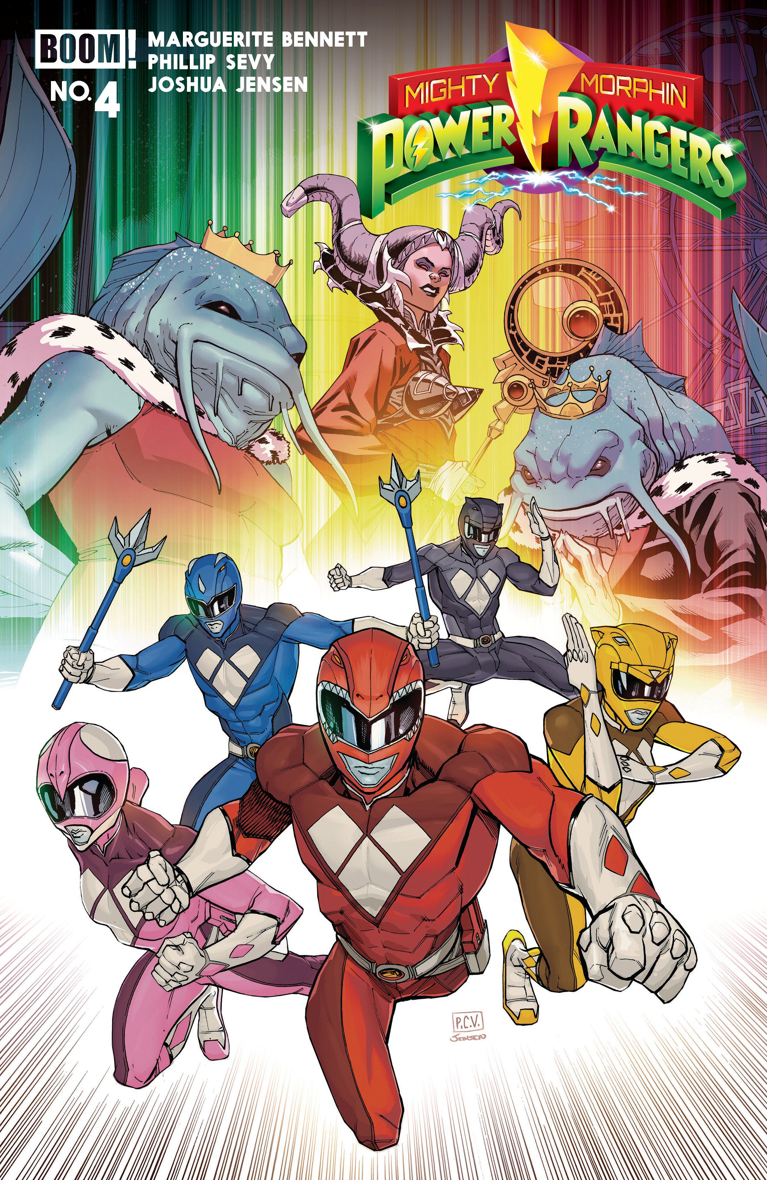 Mighty Morphin Power Rangers (2026) #4 B Variant (Dressed, Sevy)