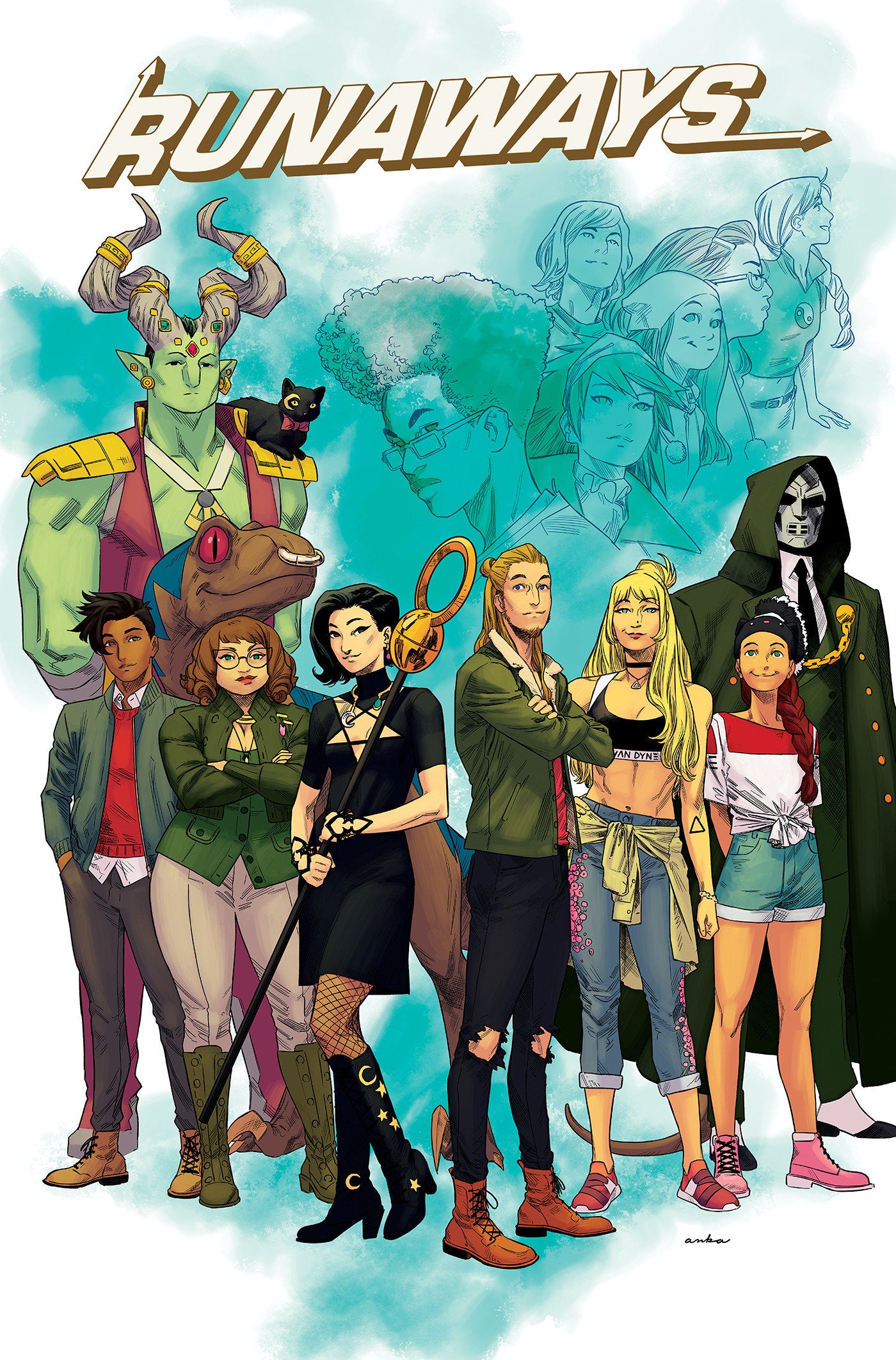 Runaways By Rainbow Rowell Omnibus Kris Anka Cover