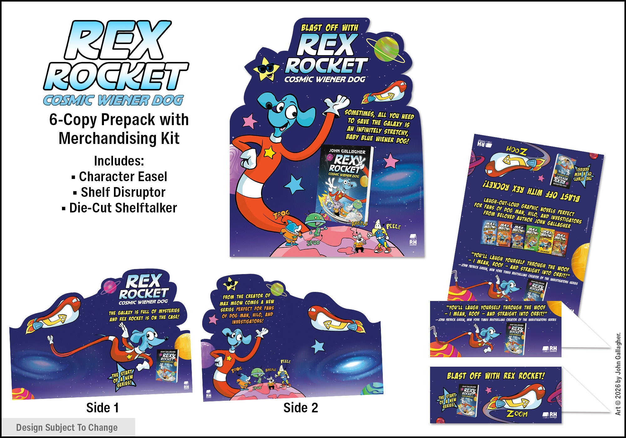 Rex Rocket: Cosmic Wiener Dog 6-Copy Prepack with Merchandising Kit