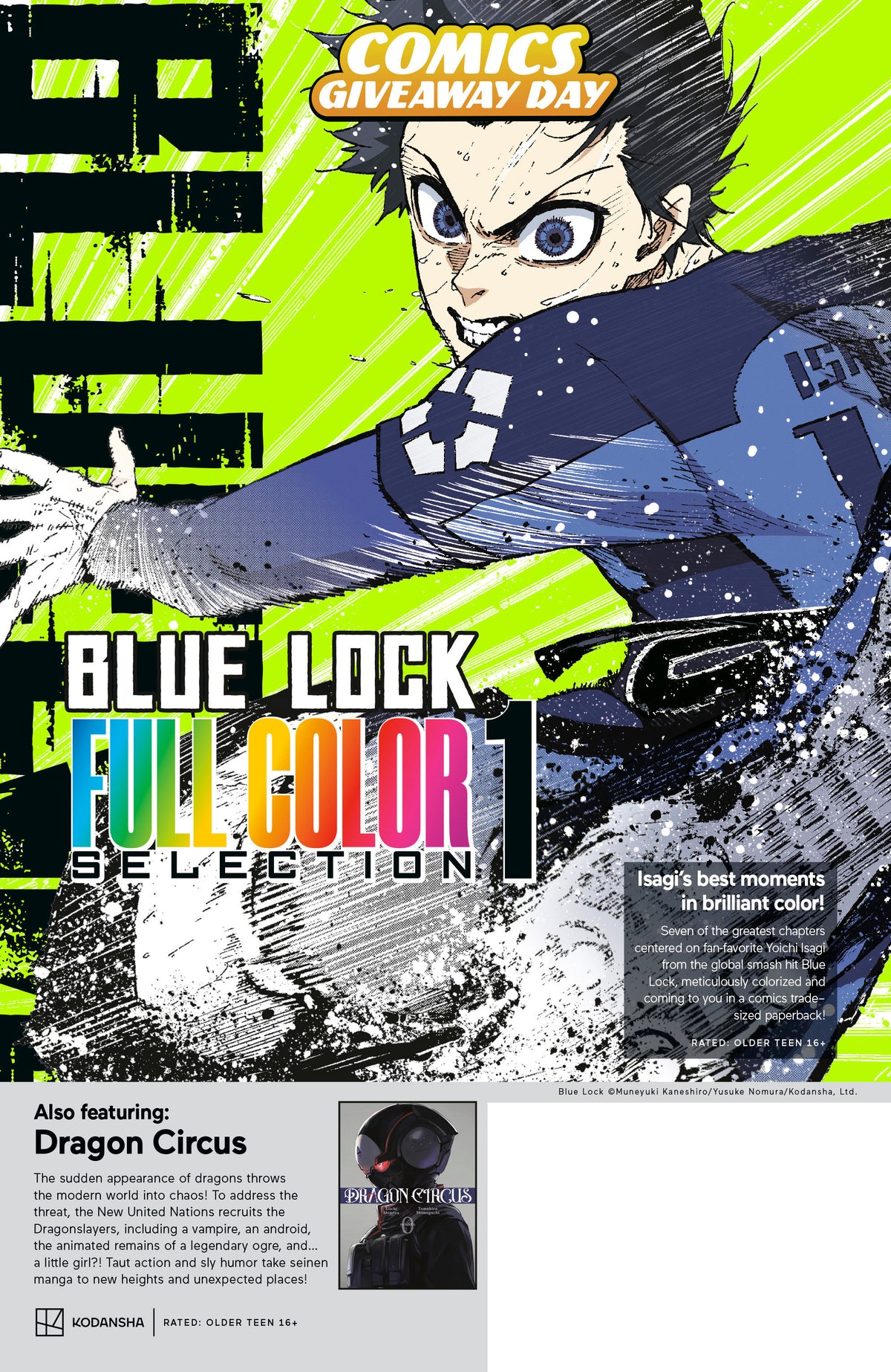 Kodansha Blue Lock Full Color Selection & Dragon Circus CGD 2026 (Bundle of 20)