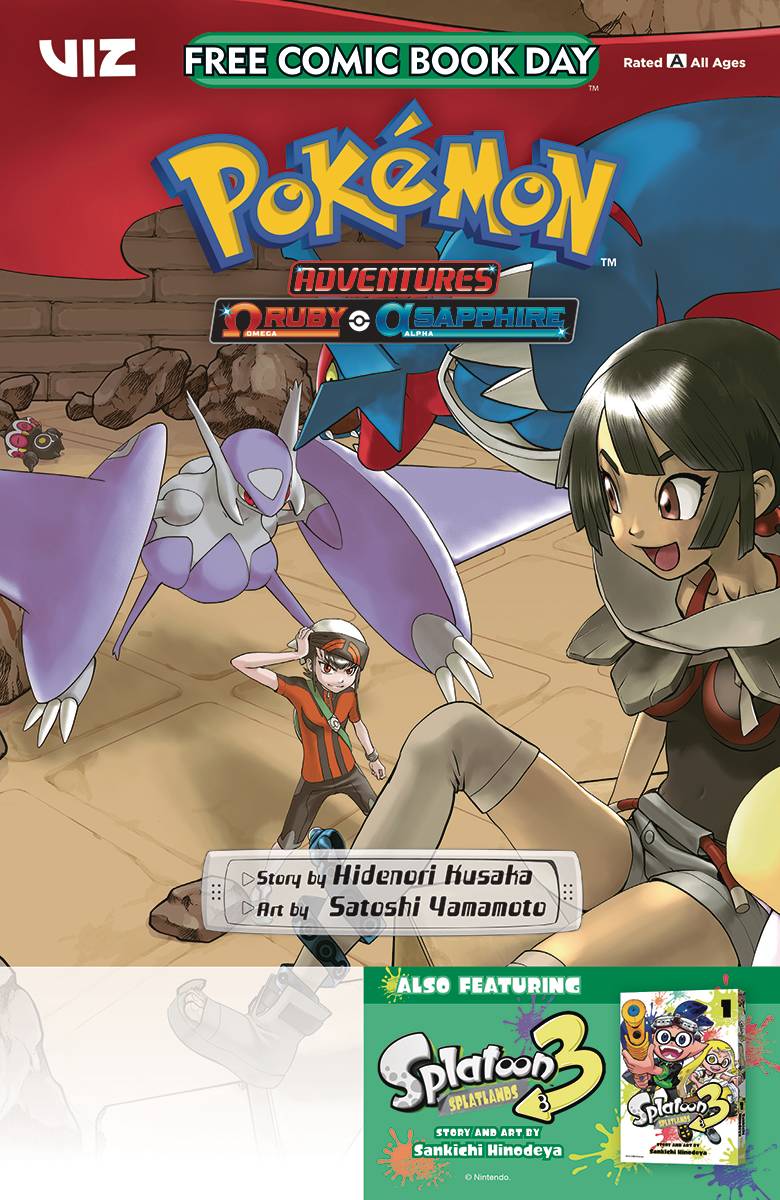 FCBD 2024 POKEMON ADV RUBY ALPHA SAPPHIRE & SPLATTOON 3 (Net