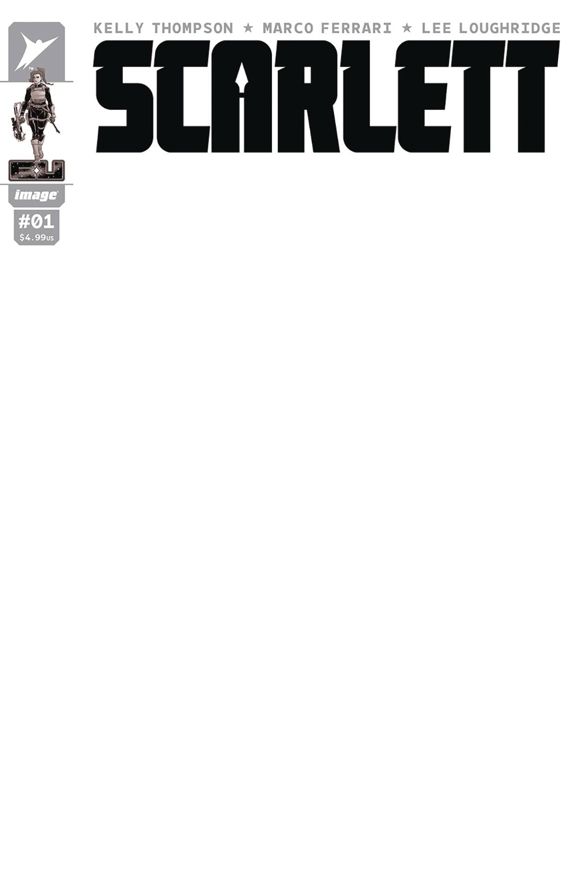 SCARLETT #1 (OF 5) CVR H BLANK CVR