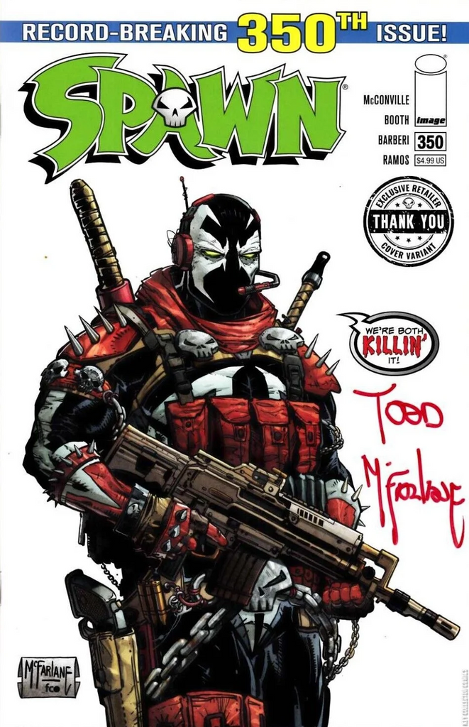 SPAWN #350 Signed Thank You Variant– Thunder Comics Canada