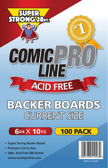 Current Size - 6 3/4" x 10 1/2" 28pt Comic Boards