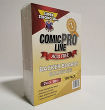 Golden Size - 7 1/2" x 10 1/2" 28pt Comic Boards