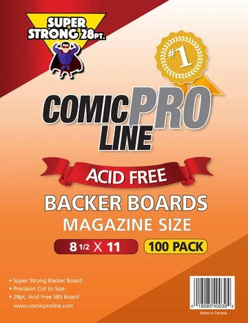 Magazine Size - 8 1/2" x 11" 28pt Comic Boards