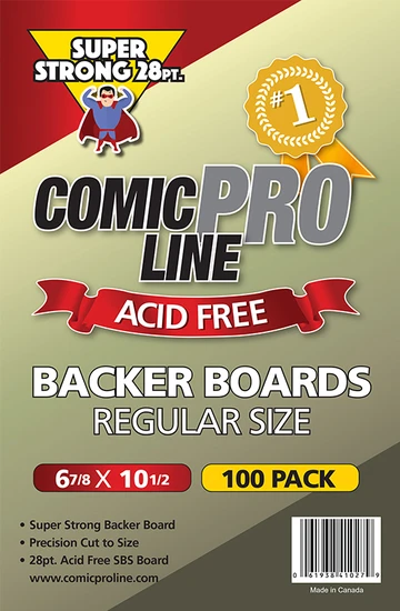 Regular Size - 6 7/8" x 10 1/2" 28pt Comic Boards