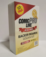 Golden Size - 7 1/2" x 10 1/2" 56pt Comic Boards