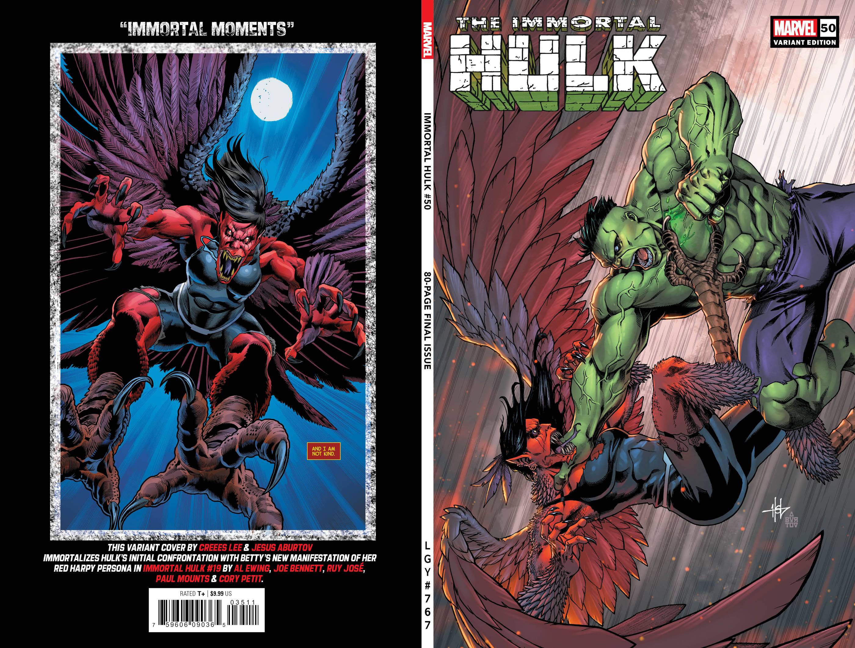 IMMORTAL HULK #50 CREEES LEE VARIANT