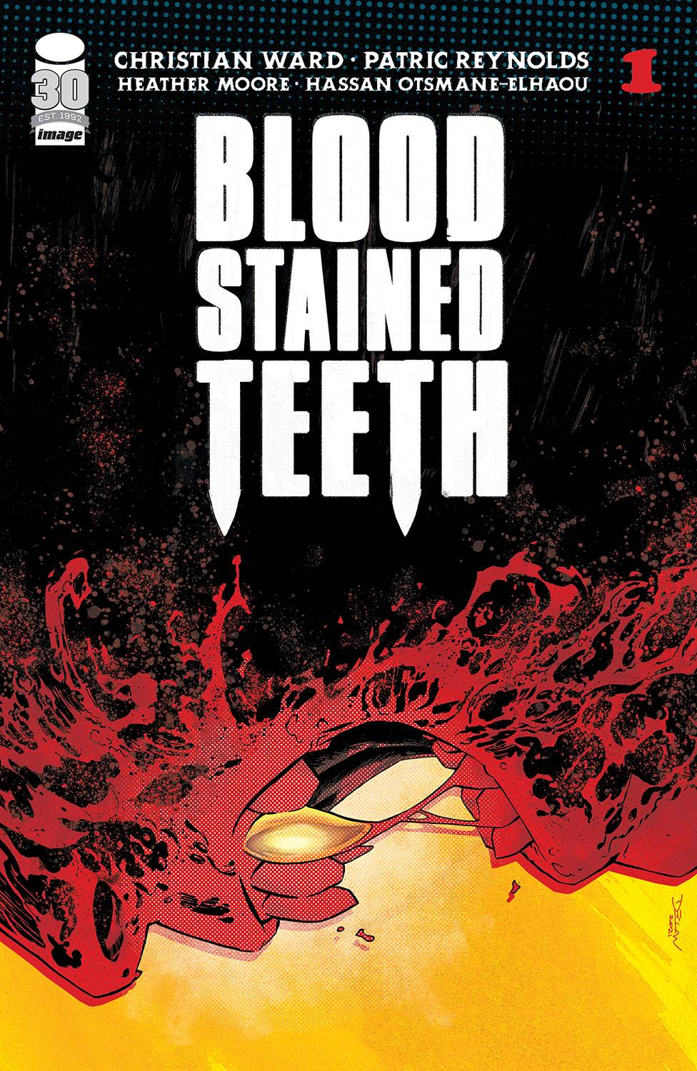 BLOOD-STAINED TEETH