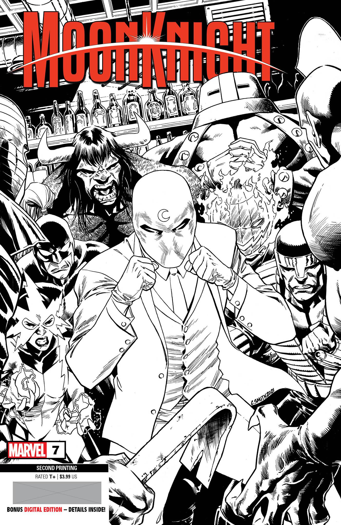 MOON KNIGHT #7 2ND PTG SMITH VAR