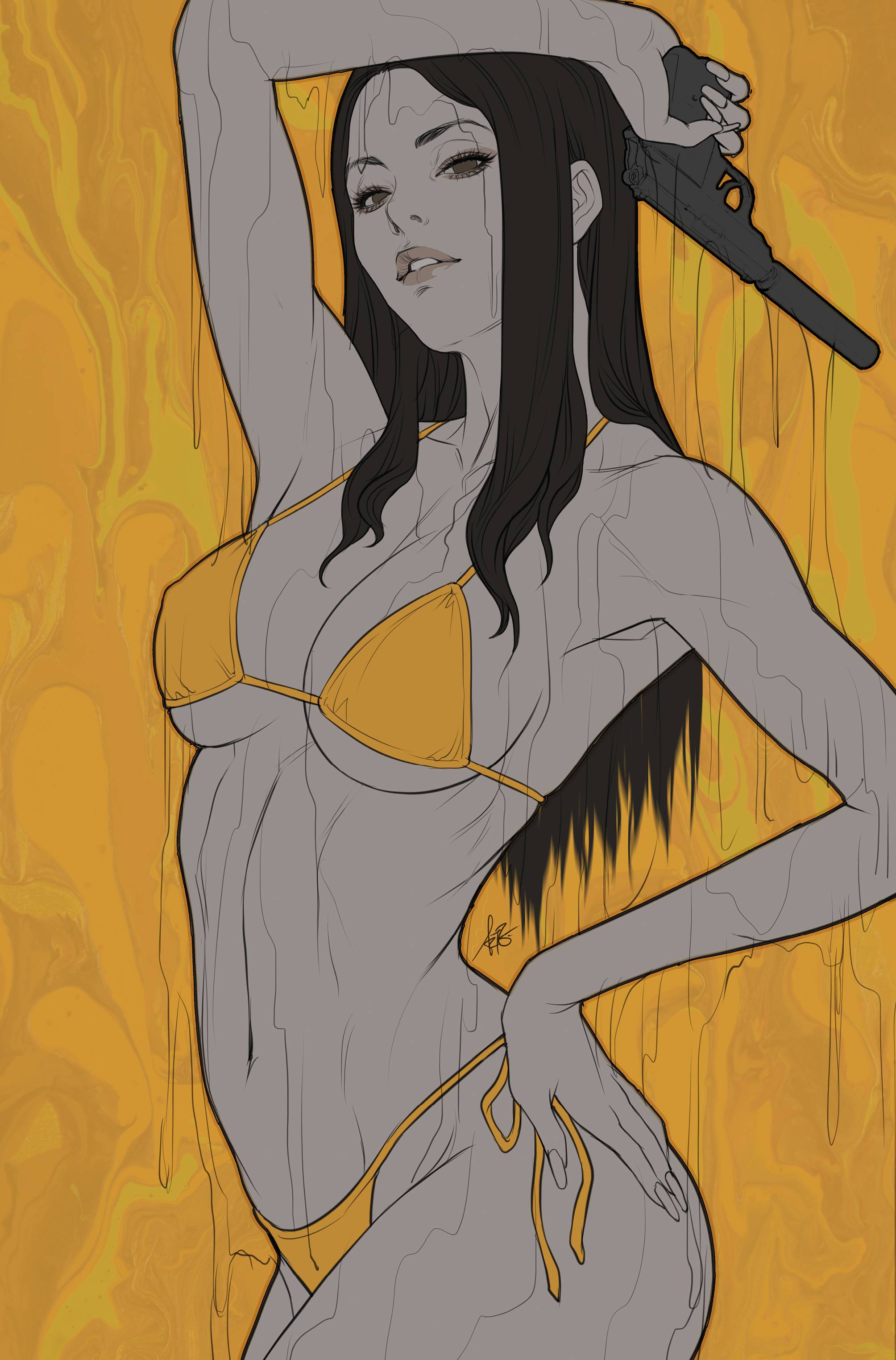 GUN HONEY BLOOD FOR BLOOD #1 (OF 4) 2ND PTG ARTGERM COPIC VI