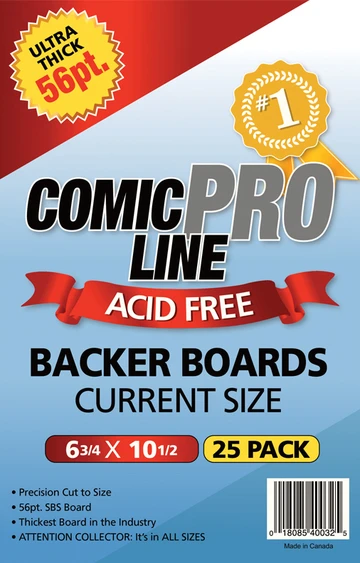 Current Size - 6 3/4" x 10 1/2" 56pt Comic Boards