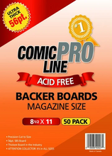 Magazine Size - 8 1/2" x 11" 56pt Comic Boards