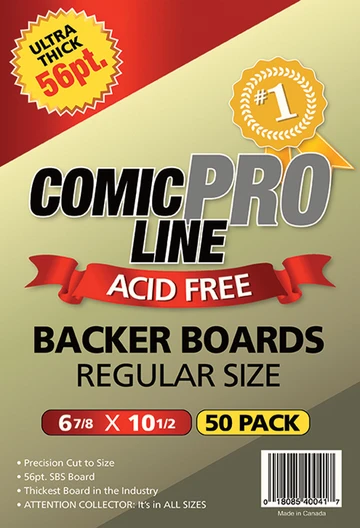 Regular Size - 6 7/8" x 10 1/2" 56pt Comic Boards